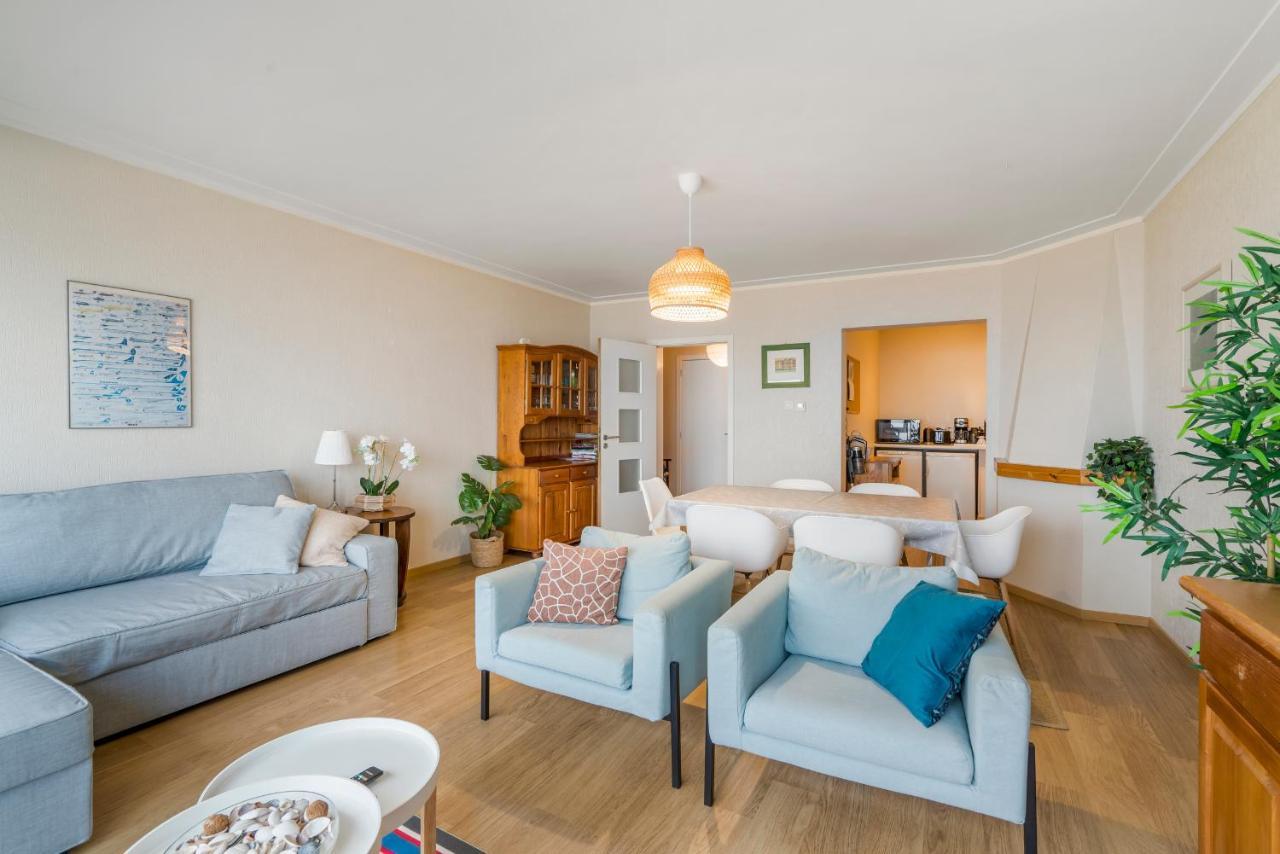 Zonnig Familie App Op Zeedijk Met Zeezicht Voor 6P Apartment ออสเทนด์ ภายนอก รูปภาพ